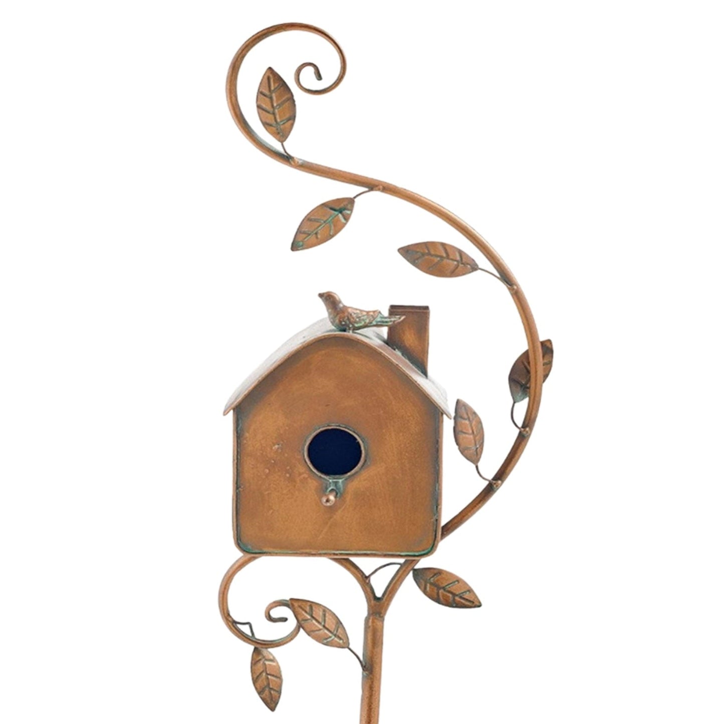 Wearclo | Metal Art Birdhouse on Garden Stake - FeatherNest