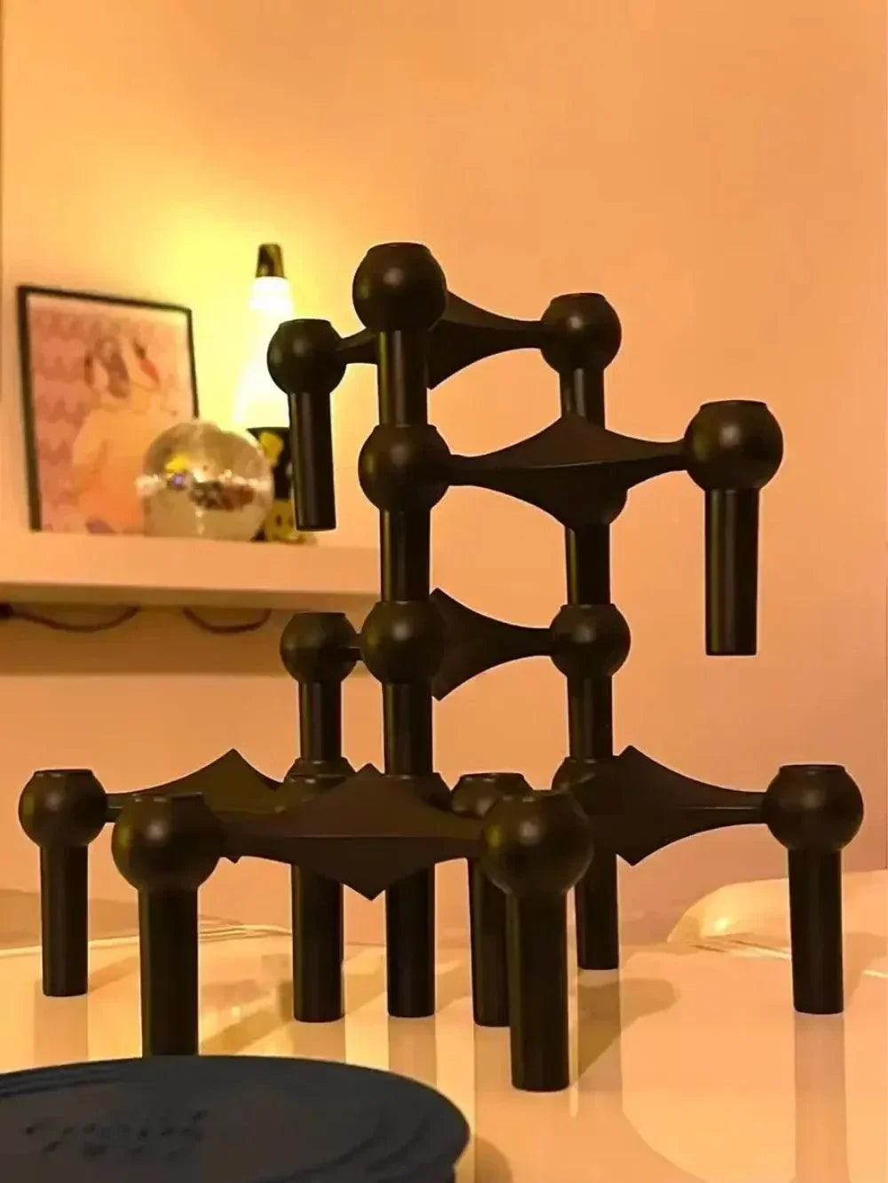 Wearclo | Metal Candle Holder – Modular Molecular Design, Table & Decor