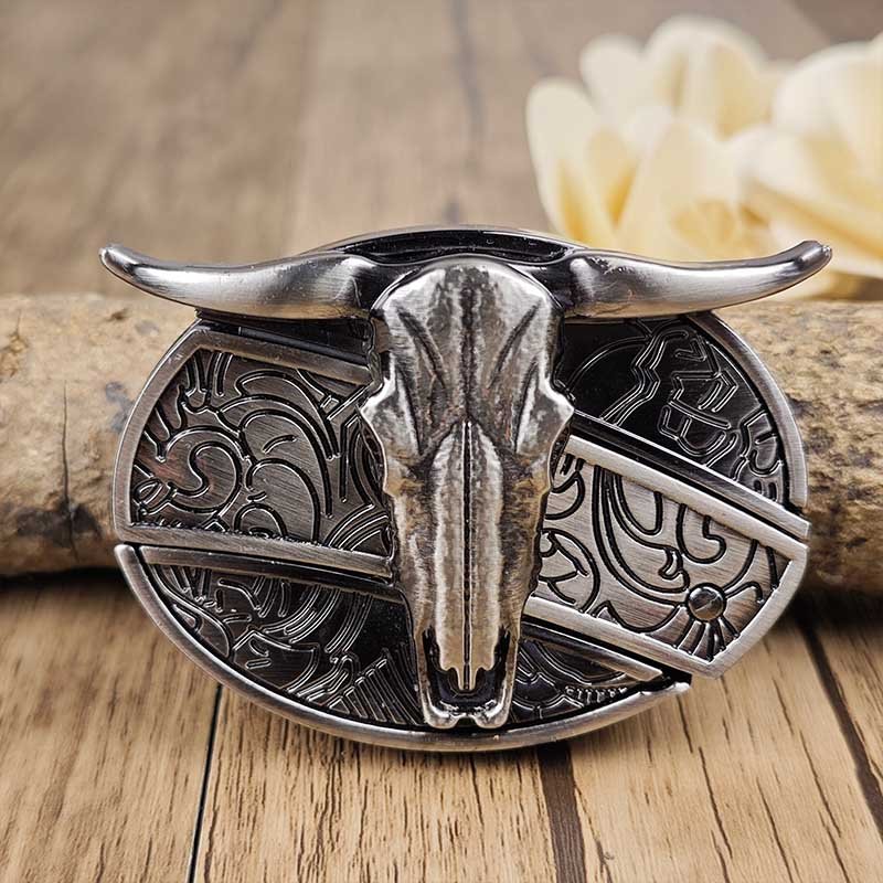 Wearclo | Metal Oval Cowboys Belt Buckle