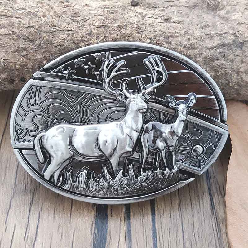 Wearclo | Metal Oval Cowboys Belt Buckle