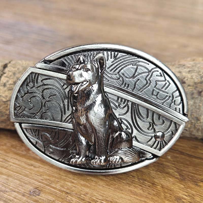 Wearclo | Metal Oval Cowboys Belt Buckle