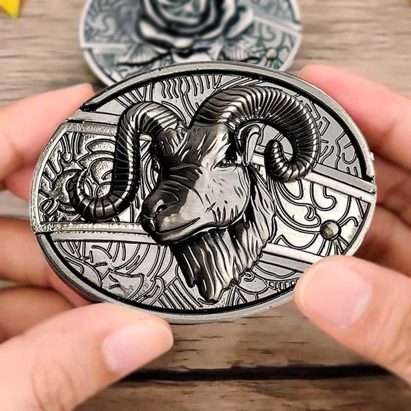 Wearclo | Metal Oval Cowboys Belt Buckle