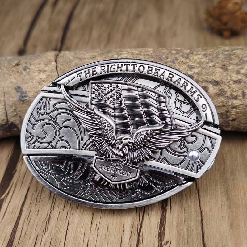 Wearclo | Metal Oval Cowboys Belt Buckle