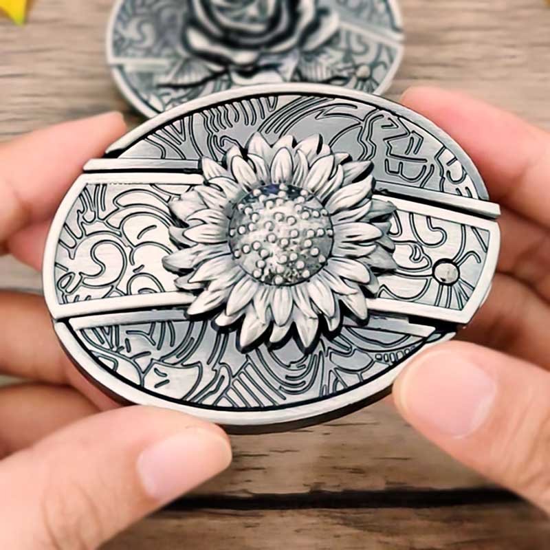 Wearclo | Metal Oval Cowboys Belt Buckle