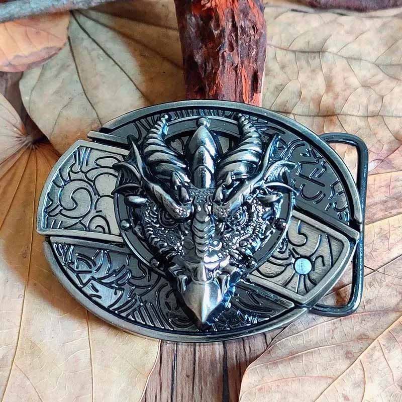 Wearclo | Metal Oval Cowboys Belt Buckle