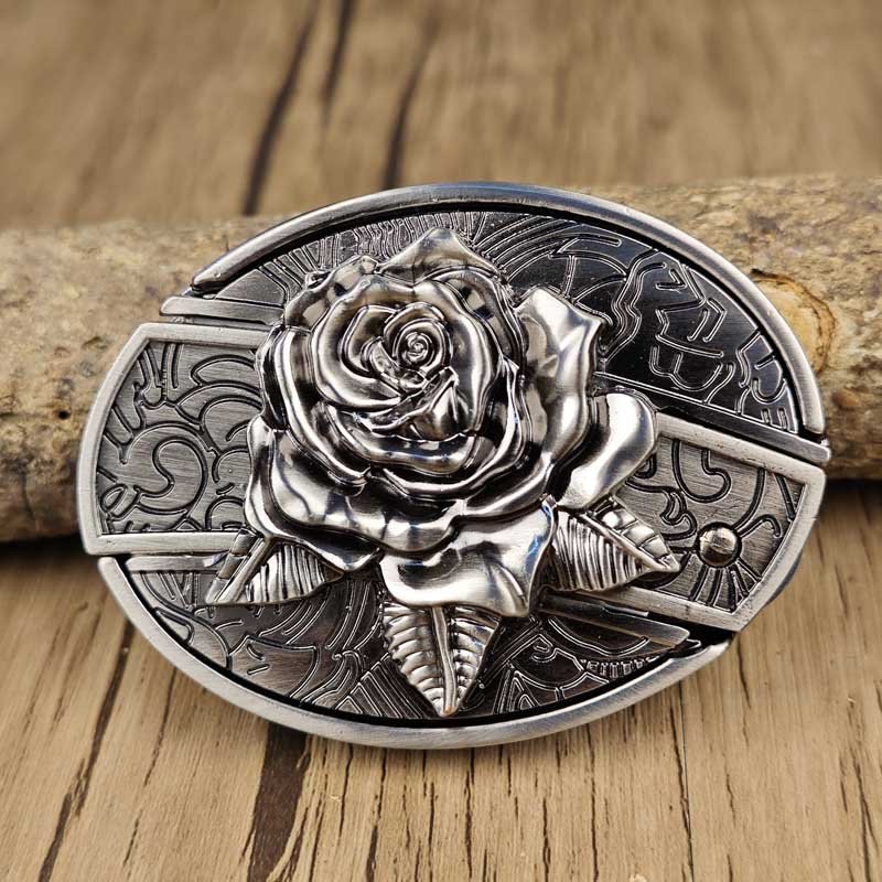 Wearclo | Metal Oval Cowboys Belt Buckle
