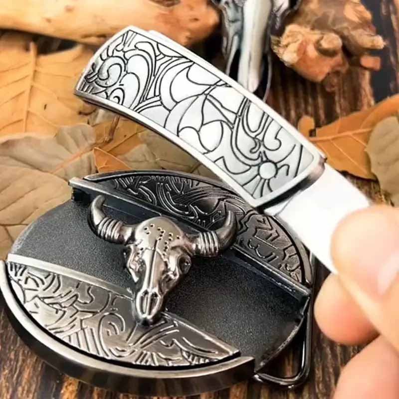 Wearclo | Metal Oval Cowboys Belt Buckle