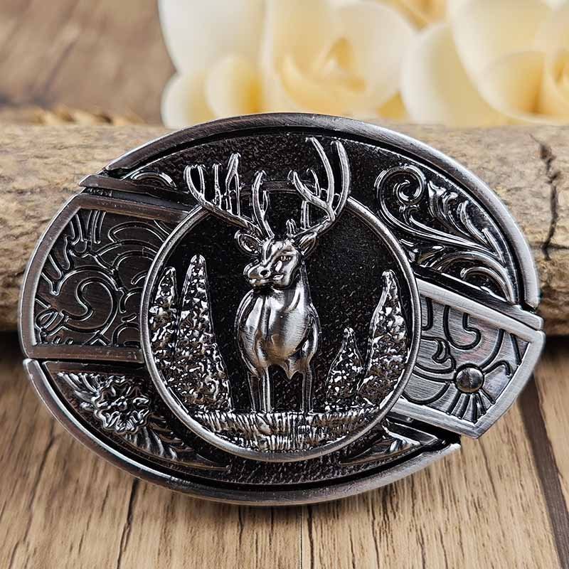Wearclo | Metal Oval Cowboys Belt Buckle