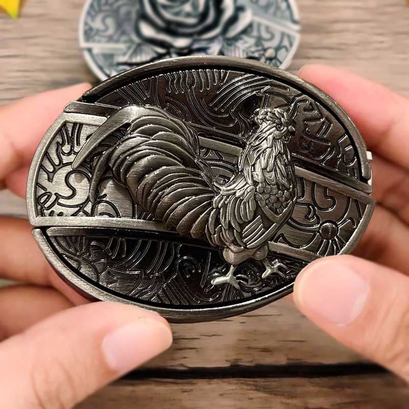 Wearclo | Metal Oval Cowboys Belt Buckle
