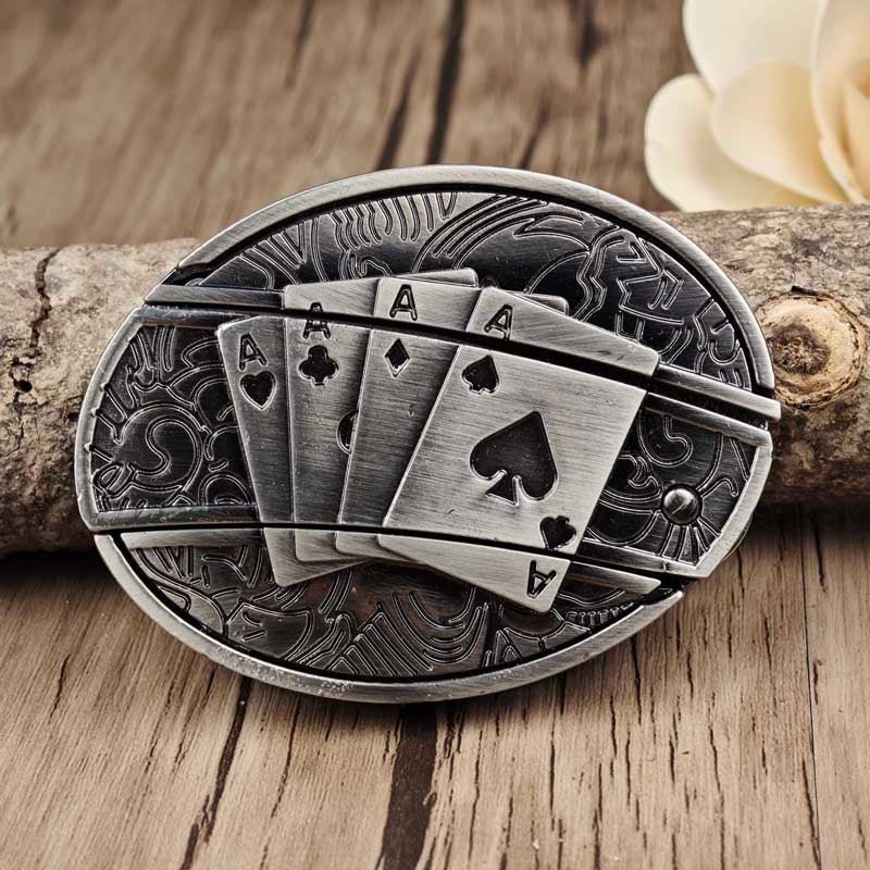 Wearclo | Metal Oval Cowboys Belt Buckle