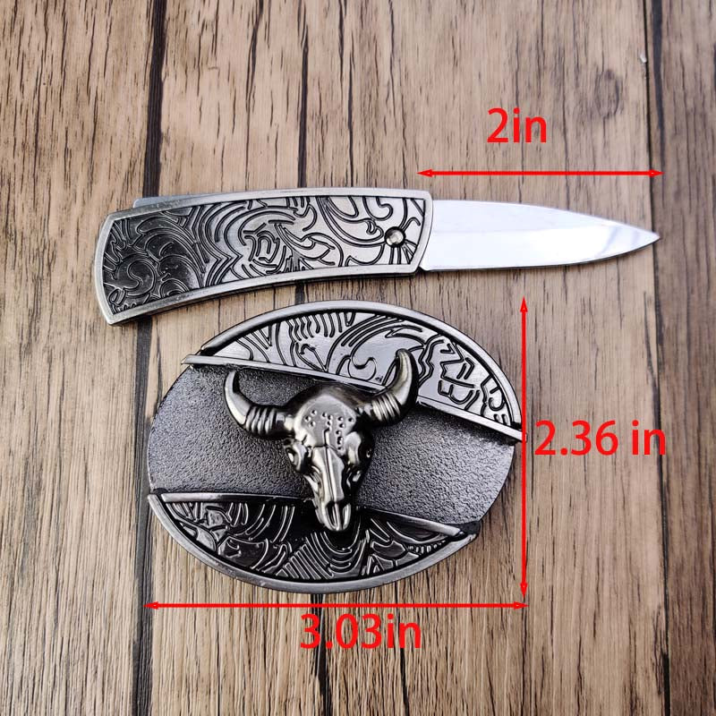 Wearclo | Metal Oval Cowboys Belt Buckle