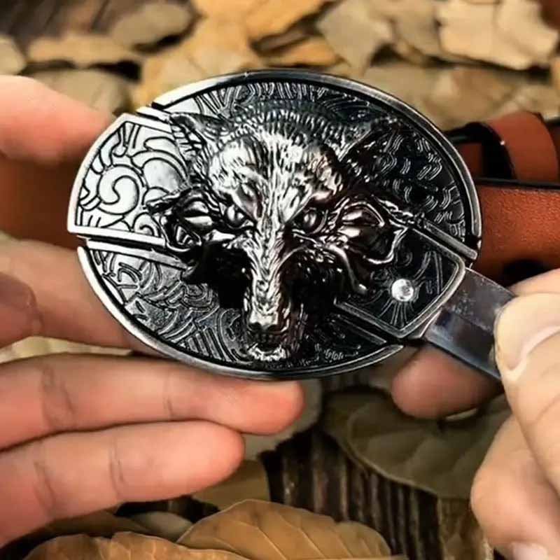 Wearclo | Metal Oval Cowboys Belt Buckle