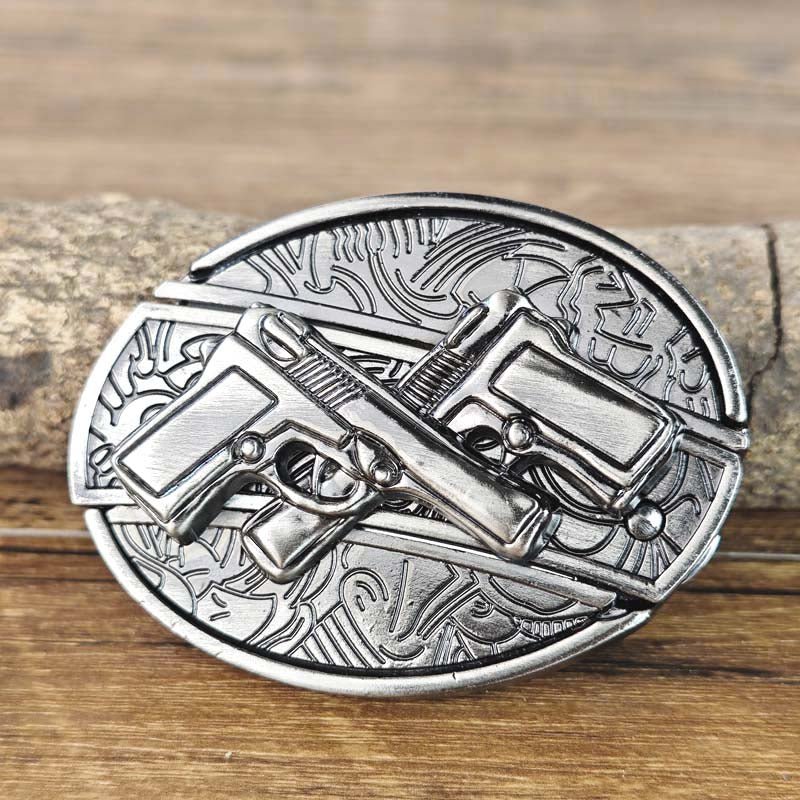 Wearclo | Metal Oval Cowboys Belt Buckle