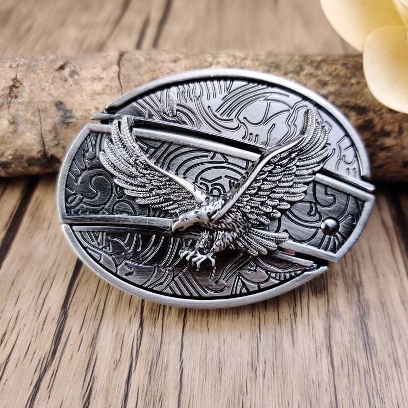 Wearclo | Metal Oval Cowboys Belt Buckle