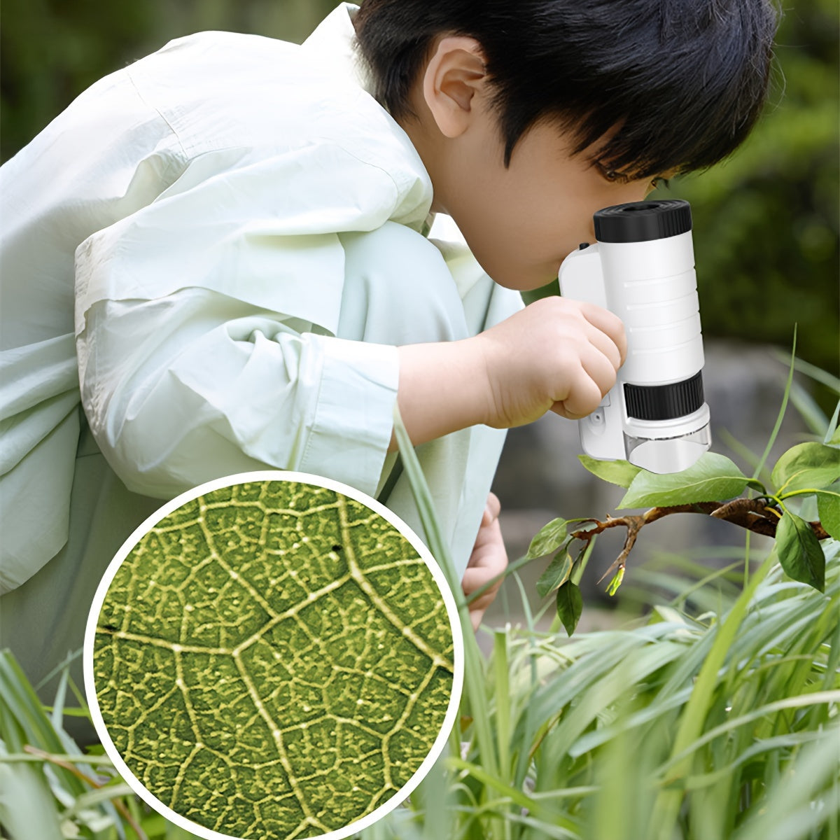 Wearclo | Mini Microscope with LED Light for Kids
