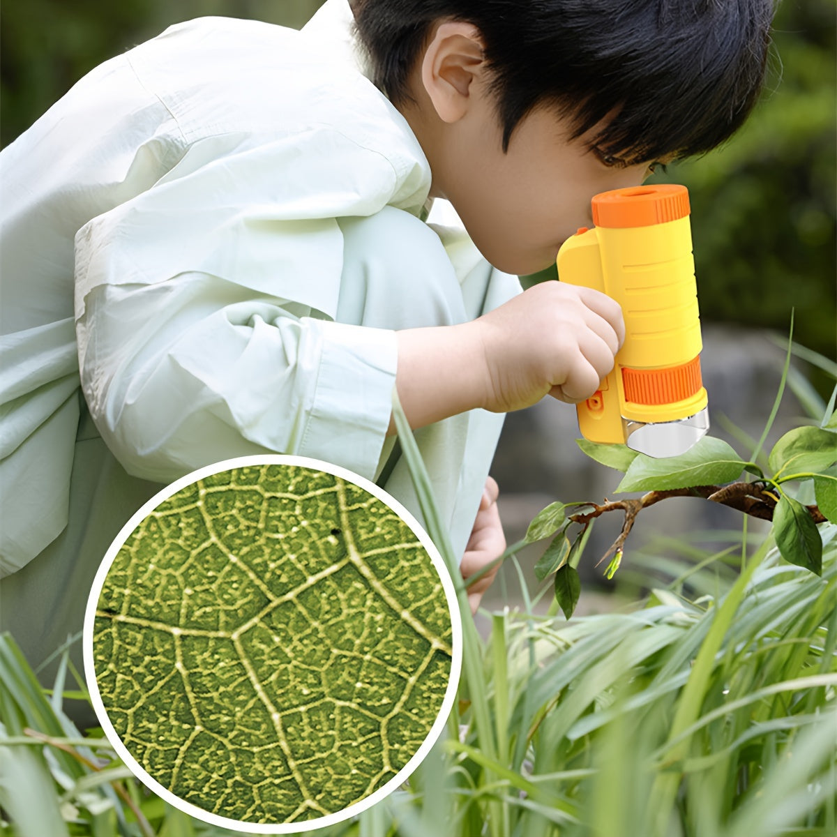 Wearclo | Mini Microscope with LED Light for Kids