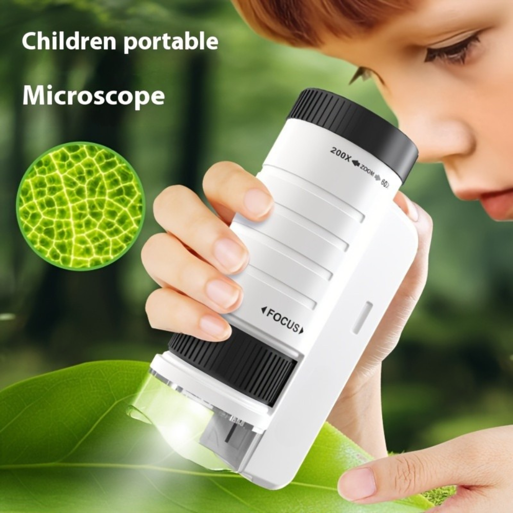 Wearclo | Mini Microscope with LED Light for Kids