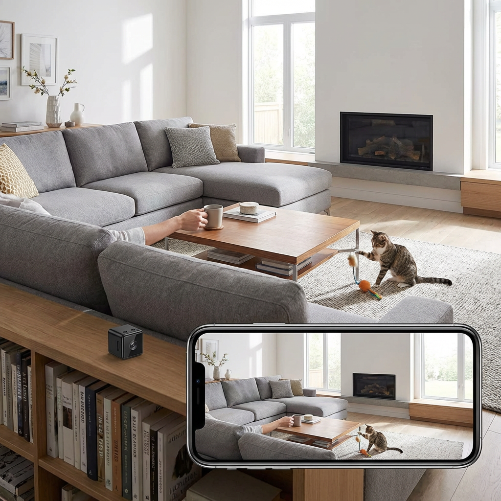 Wearclo | Mini Wireless Security Camera - Compact & App Controlled