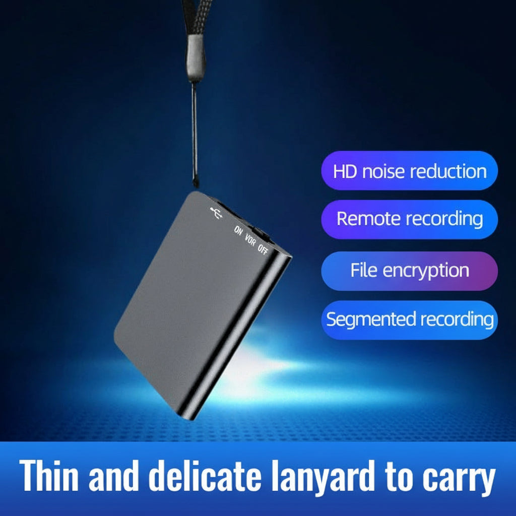 Wearclo | Miniature Voice Recorder – Small, Discreet, and Powerful Audio Capture | Perfect for Stealth Recording and Voice Activation