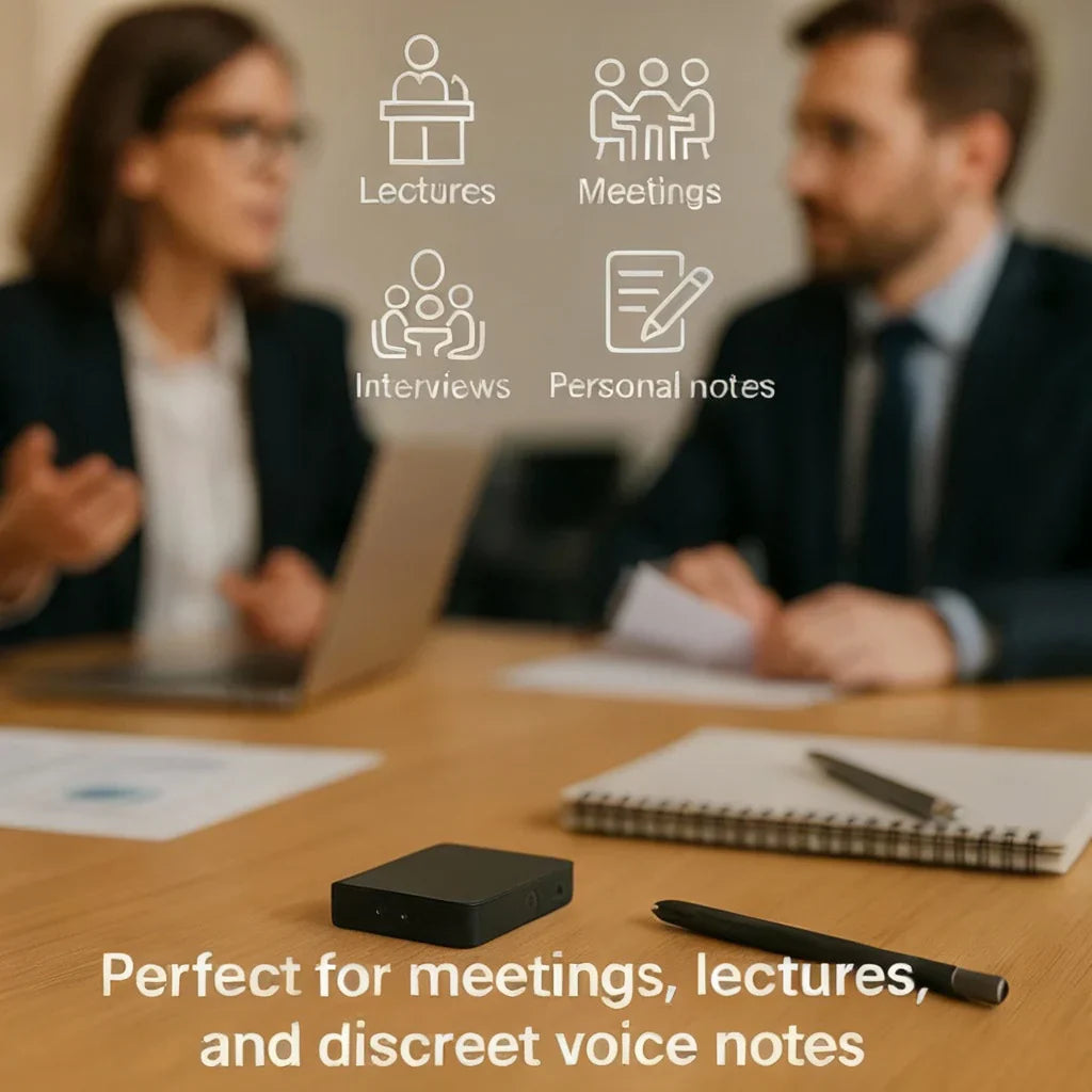 Wearclo | Miniature Voice Recorder – Small, Discreet, and Powerful Audio Capture | Perfect for Stealth Recording and Voice Activation