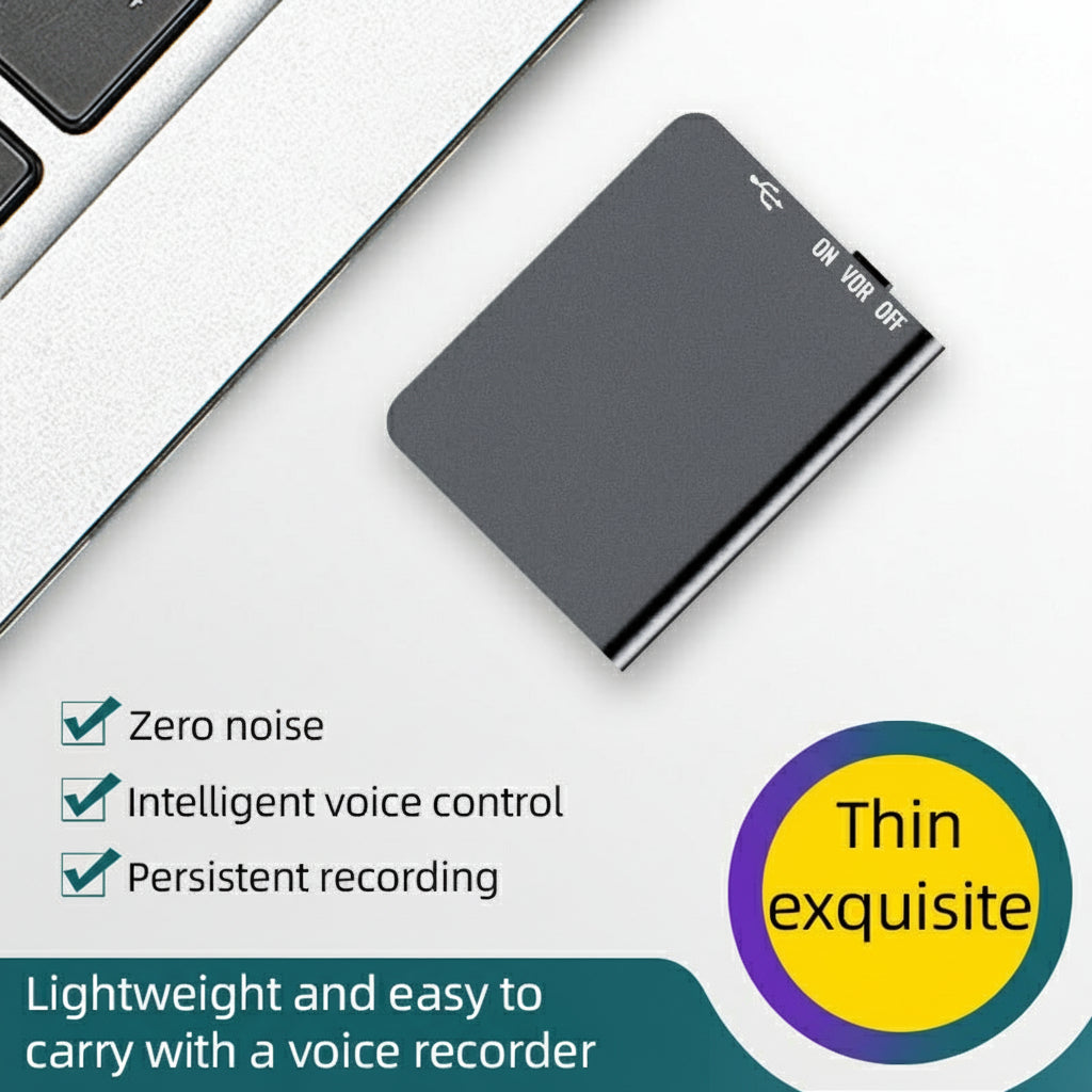 Wearclo | Miniature Voice Recorder – Small, Discreet, and Powerful Audio Capture | Perfect for Stealth Recording and Voice Activation
