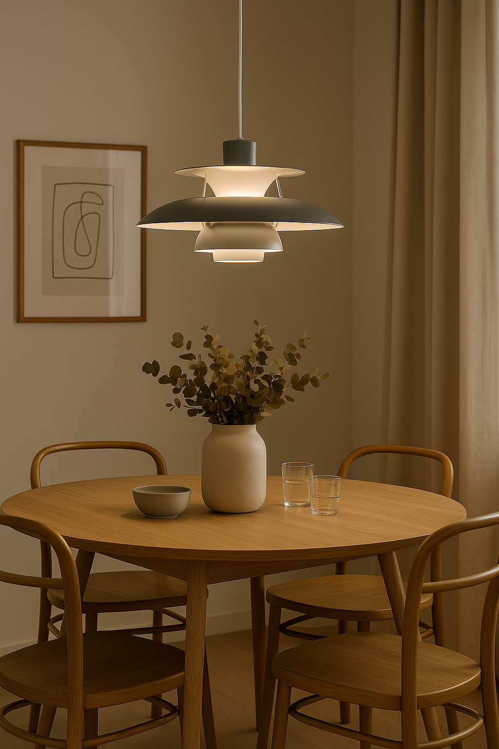Wearclo | Modern LED Ceiling Lamp Round – Dimmable & Durable – Stylish Lighting for Living Room, Dining Room & Office