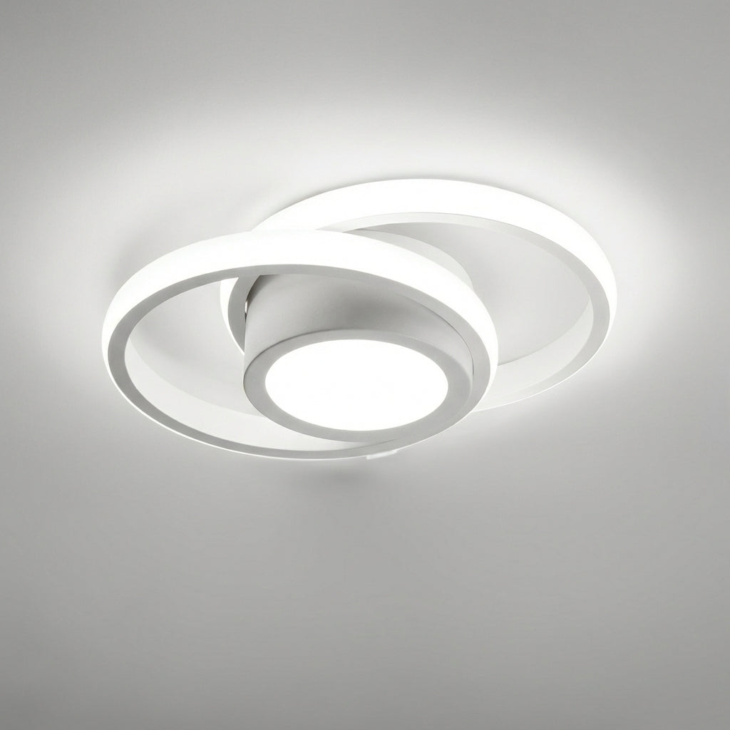 Wearclo | Modern LED Ceiling Lamp with Double Ring Design