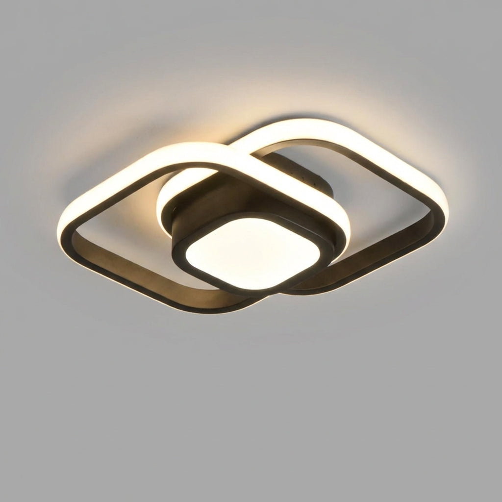 Wearclo | Modern LED Ceiling Lamp with Double Ring Design