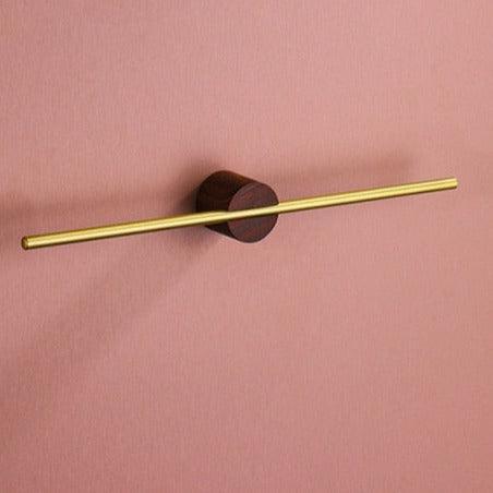 Wearclo | Modern Metal Towel Rack with Wooden Accent