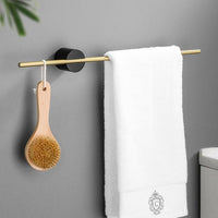 Wearclo | Metal Towel Bar with Wood Accent
