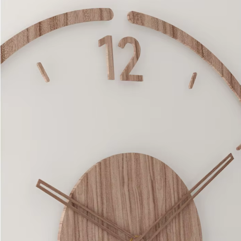 Wearclo | Modern Wall Clock in Wood – Minimalist and Elegant Design for the Living Room