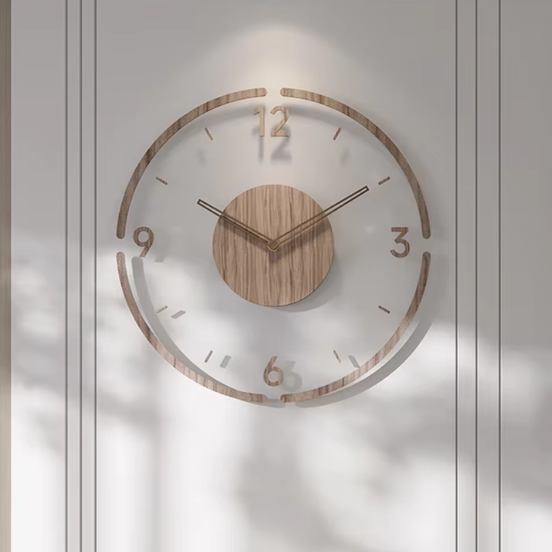 Wearclo | Modern Wall Clock in Wood – Minimalist and Elegant Design for the Living Room