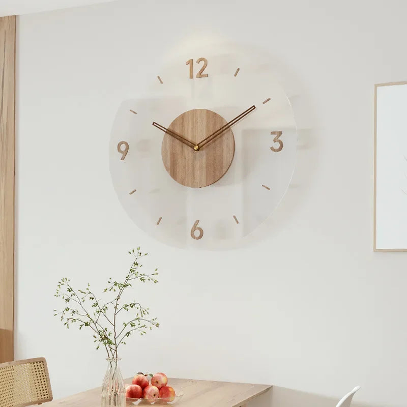 Wearclo | Modern Wall Clock in Wood – Minimalist and Elegant Design for the Living Room