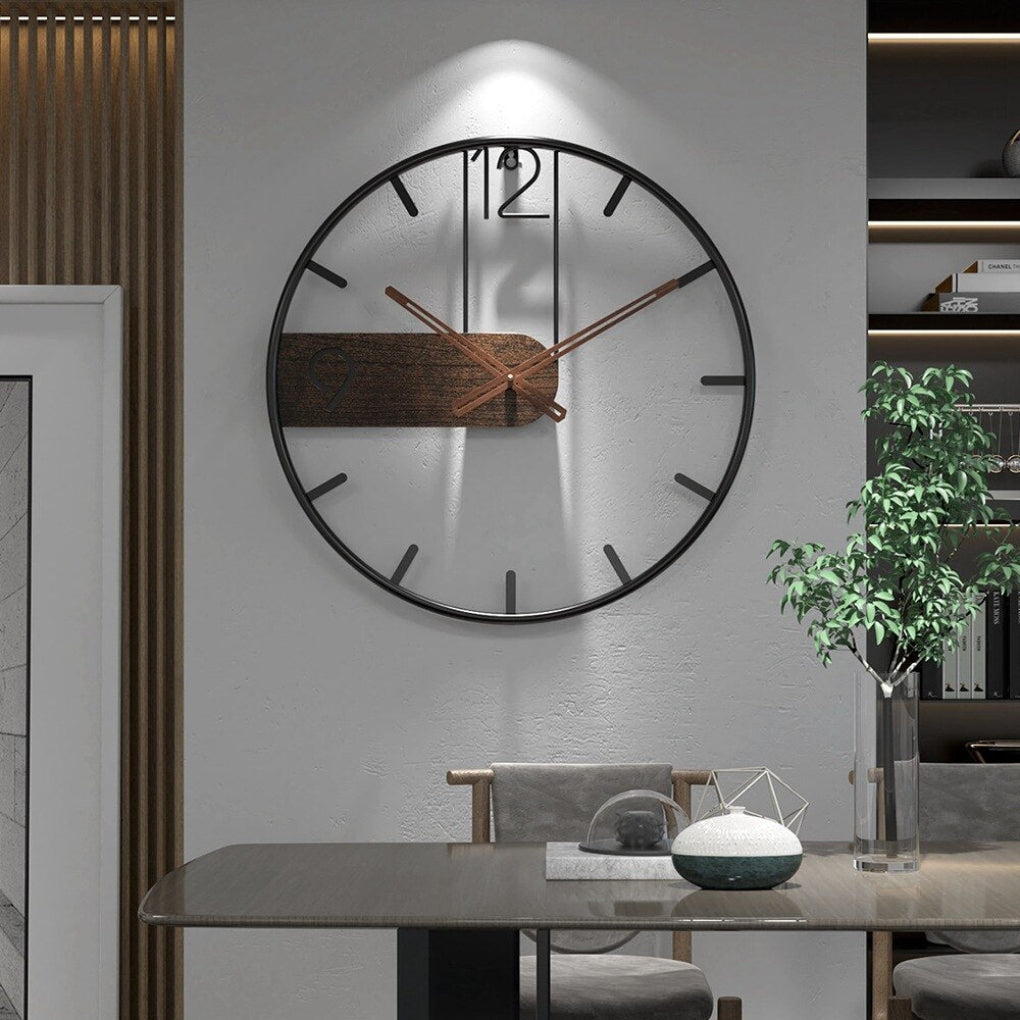 Wearclo | Modern Wall Clock with Wood Accent