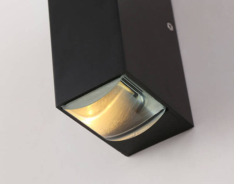 Wearclo | Modern Waterproof LED Outdoor Wall Light | Rectangular Up/Down Aluminum Fixture