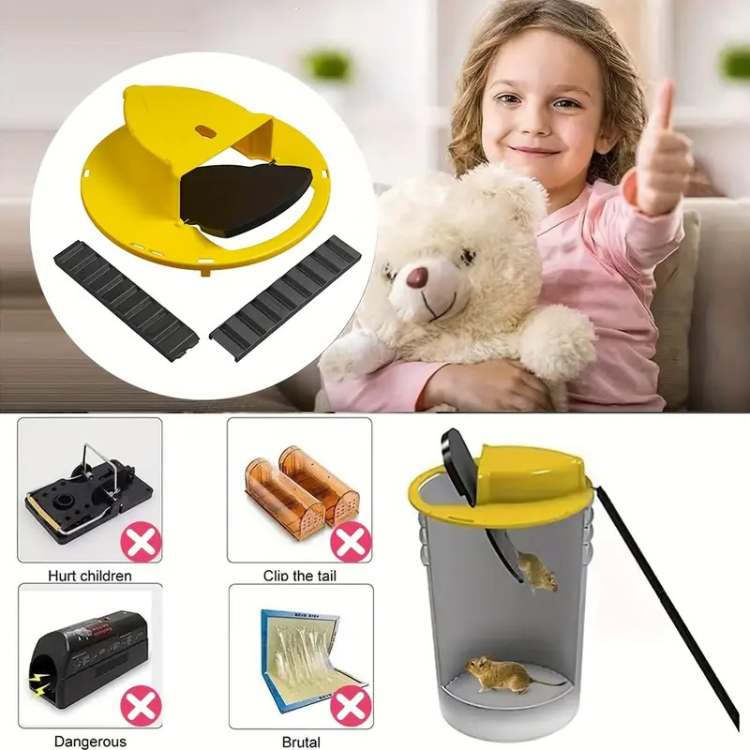 Wearclo | Mouse Trap Multi-Catch | Automatic Tilting Function | Safe for Children and Pets