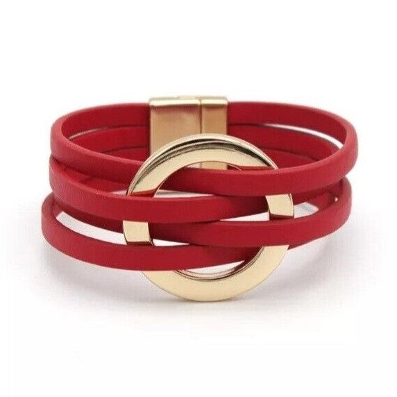 Wearclo | Multi-Layer O-Leather Wrap Bracelet