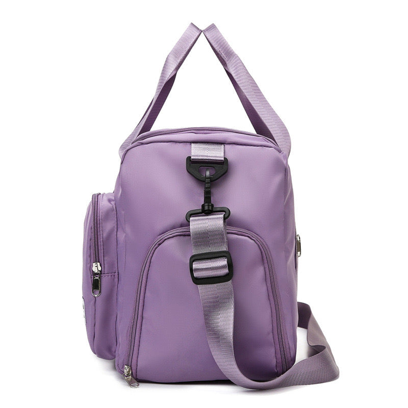 Wearclo | Multi-Pocket Travel Bag, Sports and Gym Duffle with Separate Shoe Compartment