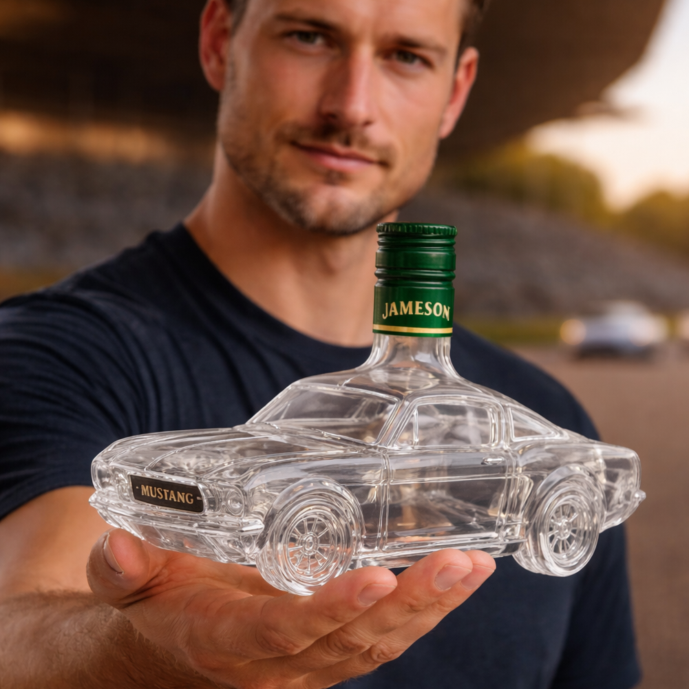 Wearclo | Mustang Whiskey Decanter | Mustang Design | Handmade Glass