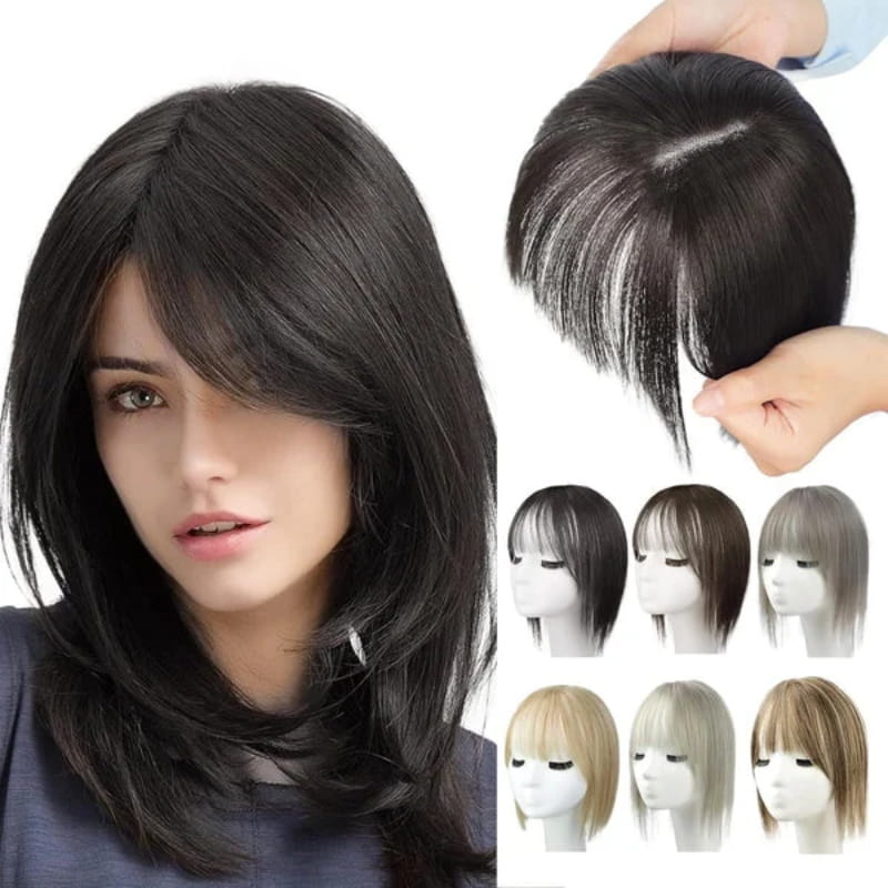 Wearclo | Natural Hairpiece with Bangs for Women