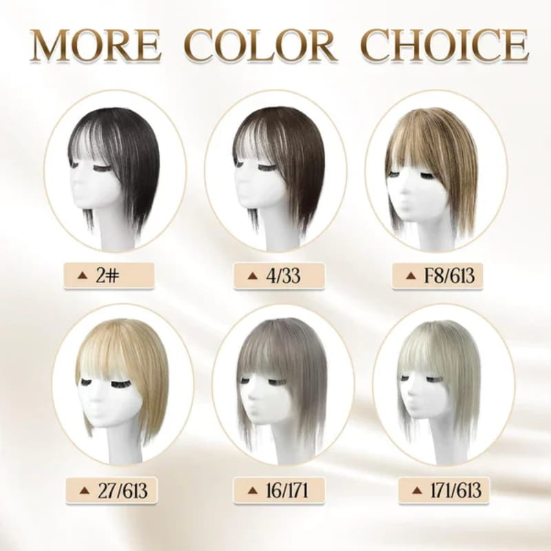 Wearclo | Natural Hairpiece with Bangs for Women