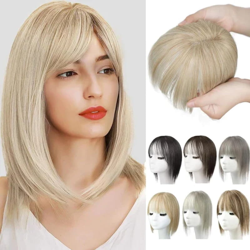 Wearclo | Natural Hairpiece with Bangs for Women