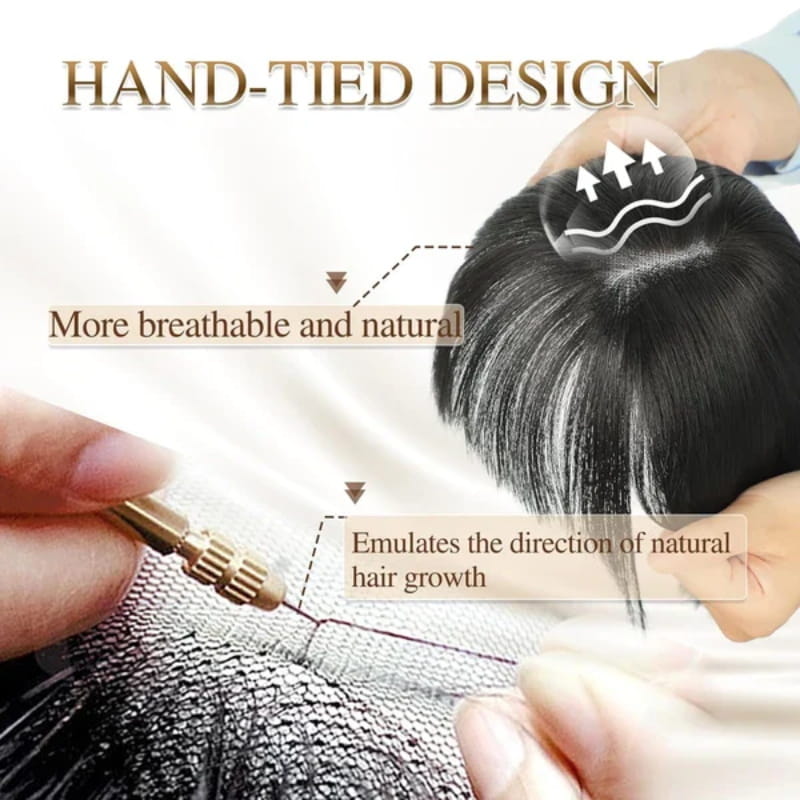 Wearclo | Natural Hairpiece with Bangs for Women