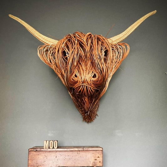 Wearclo | Nature'sCow - Handcrafted Cow Wall Decoration for Nature-Inspired Spaces