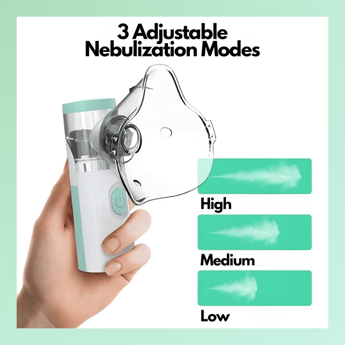 Wearclo | Nebulizer for Asthma Relief | Compact Handheld Inhaler for Home & Travel