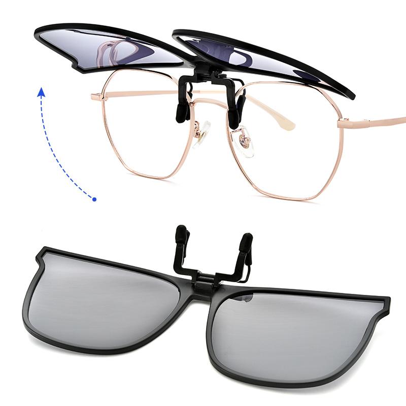 Wearclo | New polarized Clip-On Flip-Up sunglasses