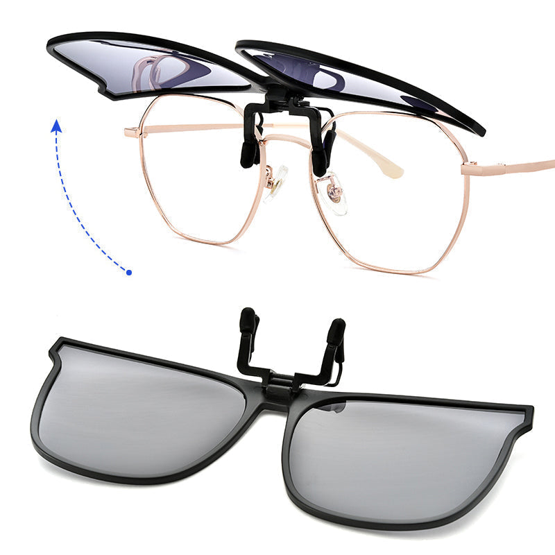 Wearclo | New polarized clip-on folding sunglasses