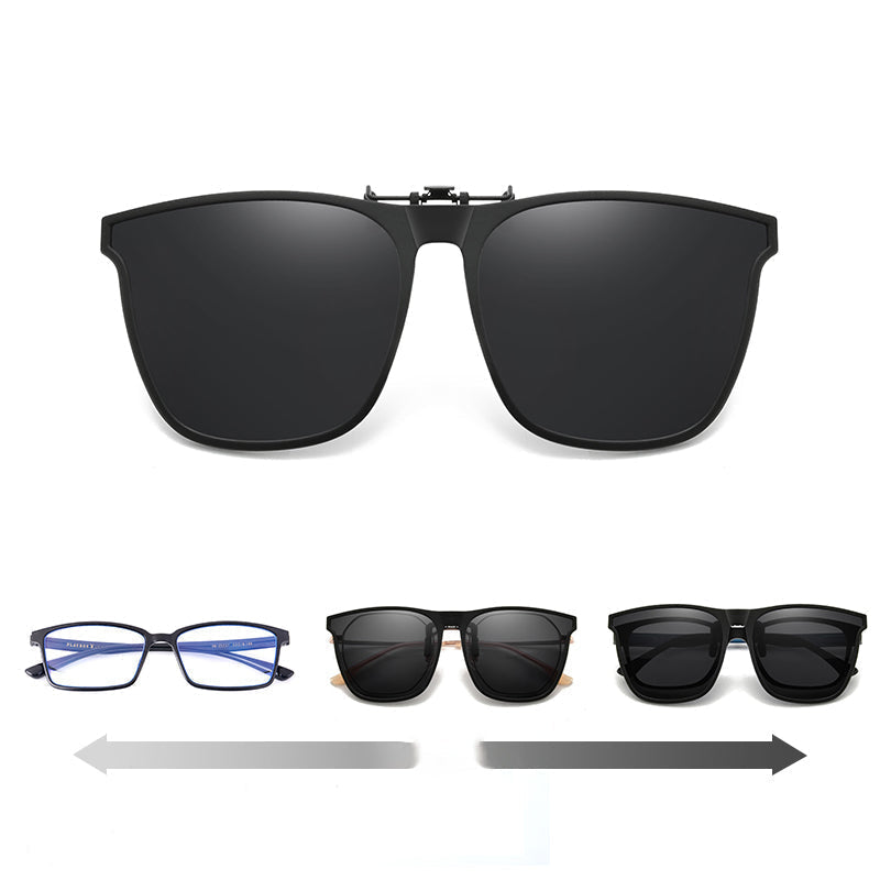 Wearclo | New polarized clip-on folding sunglasses