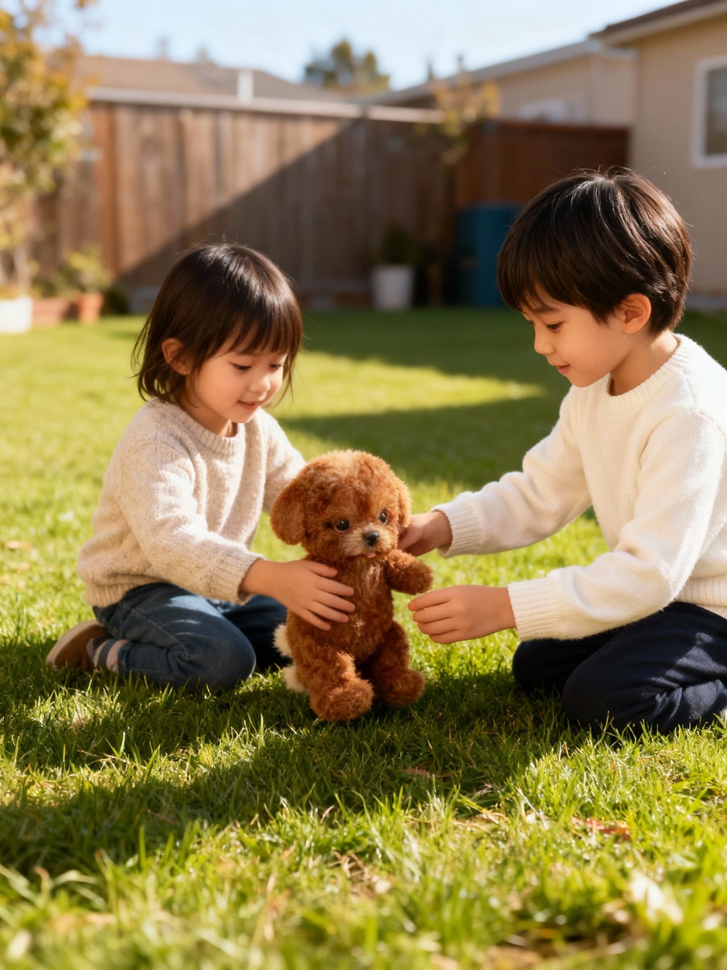 Wearclo | Nicoo Interactive Robot Puppy | Walks, Barks, Wags Tail | Plush, Battery-Operated Toy