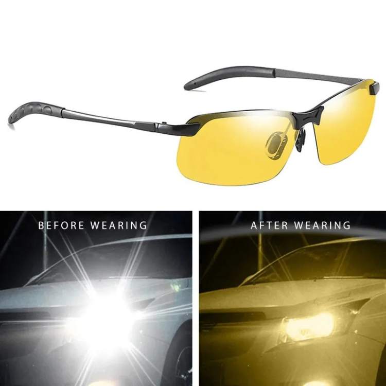 Wearclo | Night Driving Glasses | Yellow Lenses to Reduce Glare and Eye Strain for Safer Night Driving